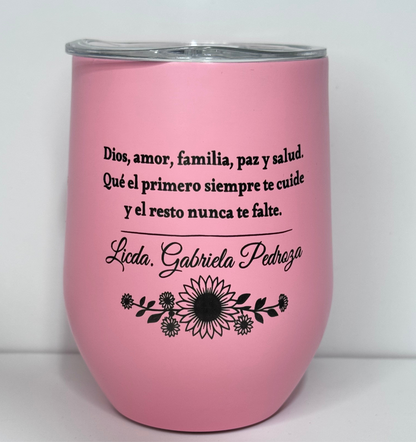 Vaso vinero rosa